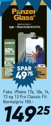 Bilka PanzerGlass - beskyttelsesglas (iPhone / smartphone) tilbud