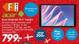 Bilka Acer Android 10,1 tablet tilbud