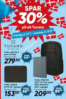 Bilka SPAR 30% på alt Tucano tilbud