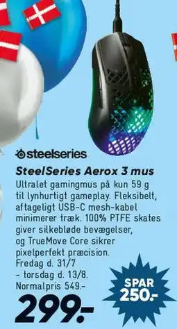 Bilka SteelSeries Aerox 3 mus tilbud