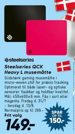 Bilka SteelSeries QcK Heavy musemåtte tilbud