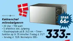 Bilka Køkkenchef mikrobølgeovn tilbud