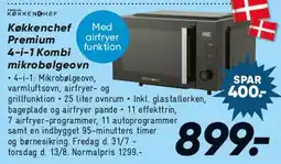 Bilka Køkkenchef Premium 4-i-1 kombi mikroovn tilbud