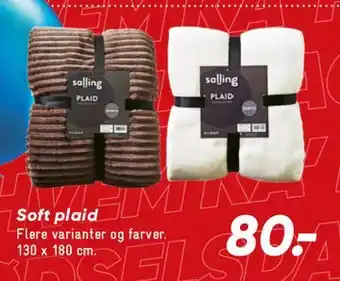 Bilka Soft plaid tilbud