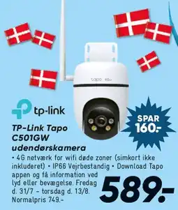 Bilka TP-Link Tapo C510GW udendørs kamera tilbud