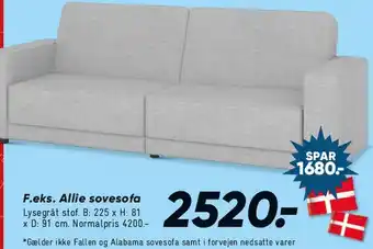 Bilka Allie sovesofa tilbud