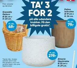 Bilka Grenoble flettkurv tilbud