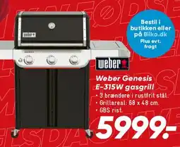 Bilka Weber Genesis E-315V gasgrill tilbud