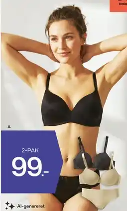 Bilka 2-pak bh (stor modelbillede) tilbud