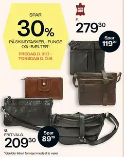 Bilka Tasker og punge (skind) tilbud