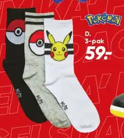 Bilka Sokker 3-pak (Pokemon) tilbud