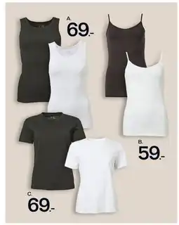 Bilka Basis toppe, T-shirts og leggings tilbud