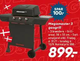 Bilka Megamaster 3 gasgrill tilbud