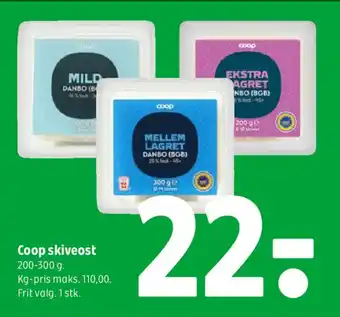 Coop 365 Coop skiveost tilbud