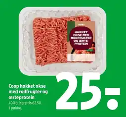 Coop 365 Coop hakket okse med rodfrugter og certeprotein tilbud