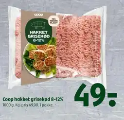 Coop 365 Coop hakket grisekød 8-12% tilbud
