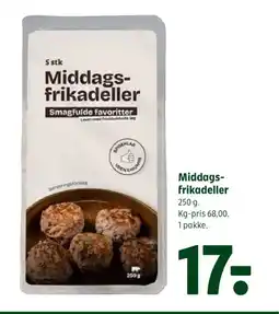 Coop 365 Middags- frikadeller tilbud