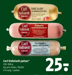Coop 365 Carl Vollstedt pølser tilbud