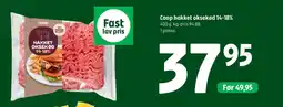 Coop 365 Coop hakket oksekød 14-18% tilbud