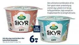 Coop 365 Arla Airy skyr med jordbær eller kokos/hvid chokolade tilbud