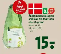Coop 365 Änglamark økologisk spidskål fra Månsson eller Ø-grønt tilbud