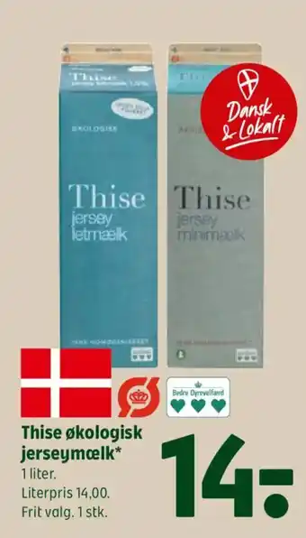 Coop 365 Thise økologisk jerseymælk tilbud