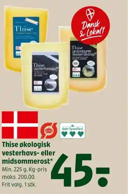 Coop 365 Thise økologisk vesterhavs- eller midsommerost tilbud