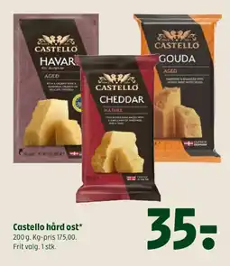 Coop 365 Castello hård ost tilbud