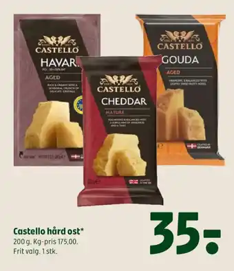 Coop 365 Castello hård ost tilbud