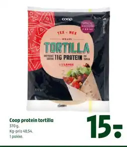 Coop 365 Coop protein tortilla tilbud