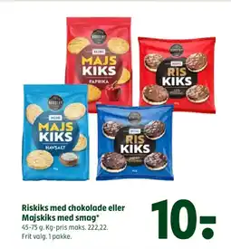 Coop 365 Riskiks med chokolade eller Majskiks med smag tilbud