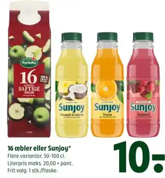 Coop 365 16 æbler eller Sunjoy tilbud