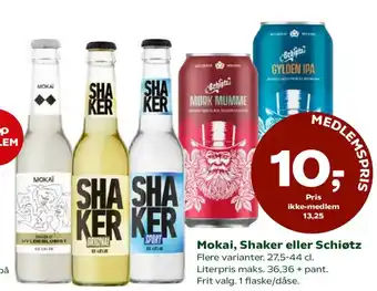 Coop 365 Mokai, Shaker eller Schiøtz tilbud