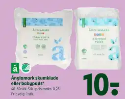 Coop 365 Änglamark skumklude eller babypads tilbud