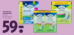 Coop 365 Tena discreet dobbeltpakke tilbud