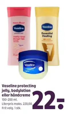 Coop 365 Vaseline protecting jelly, bodylotion eller håndcreme tilbud