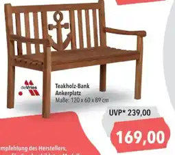Citti Teakholz-Bank Ankerplatz tilbud