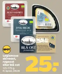 Netto Logismose skiveost / rygeost / blå ost tilbud