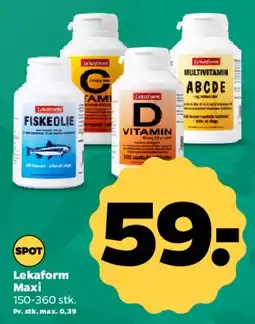 Netto Fiskeolie, D-vitamin eller multivitamin (kosttilskud) tilbud