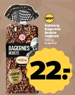 Netto Kohberg Bagerens Bedste rugbrød tilbud