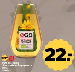 Netto ØGO økologisk blomsterhonning squeeze tilbud