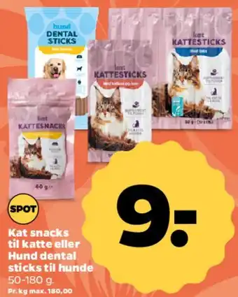 Netto Kat snacks / Hund dental sticks tilbud