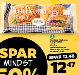 Netto Kohberg fuldkorns-burgerboller tilbud