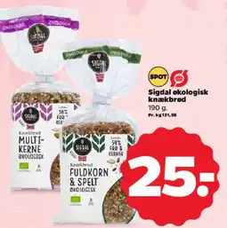 Netto Sigdal økologisk knækbrød tilbud