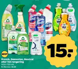 Netto Frosch, Domestos, Neutral eller Vel rengøring tilbud