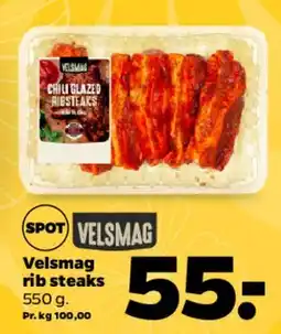 Netto Velsmag rib steaks tilbud