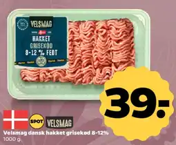 Netto Velsmag hakket grisekød 8-12% tilbud