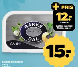 Netto Bakkedal smørbar tilbud