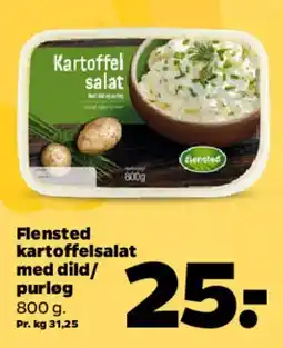 Netto Flensted kartoffelsalat med dild/purløg tilbud
