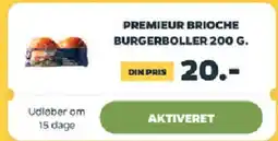 Netto Premieur Brioche Burgerboller 200 g tilbud